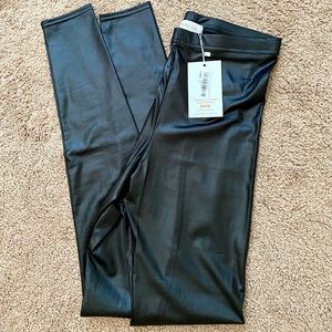 Faux Leather Leggings with tags on